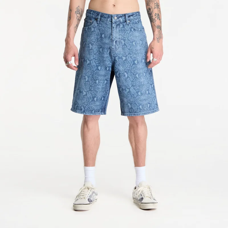 Σορτς Daily Paper Snake Laser Denim Shorts Blue S