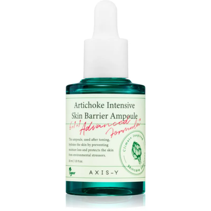 AXIS-Y 6+1+1 Advanced Formula Artichoke Intensive Skin Barrier Ampoule αναγεννητικός ορός για φωτεινότητα για να καταπραύνει και να ενισχύσει το ευαίσ