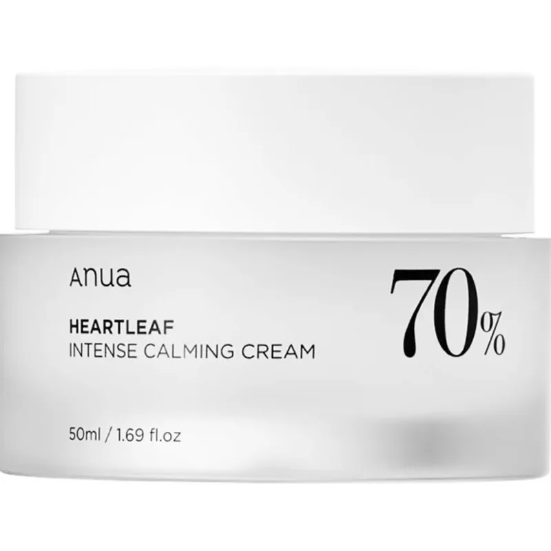 Anua Heartleaf 70% Intense Calming Cream Ενυδατική Κρέμα Προσώπου Πυκνής Υφής με Καταπραϋντικές Ιδιότητες για Ενίσχυση του Δερματικού Φραγμού 50ml