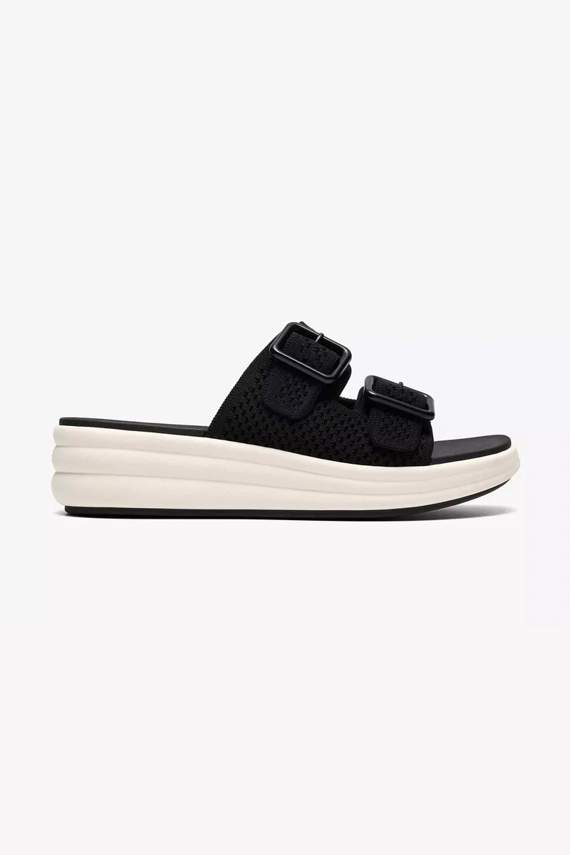 Clarks γυναικεία flatforms "Drift Faye" - 26187008 Μαύρο