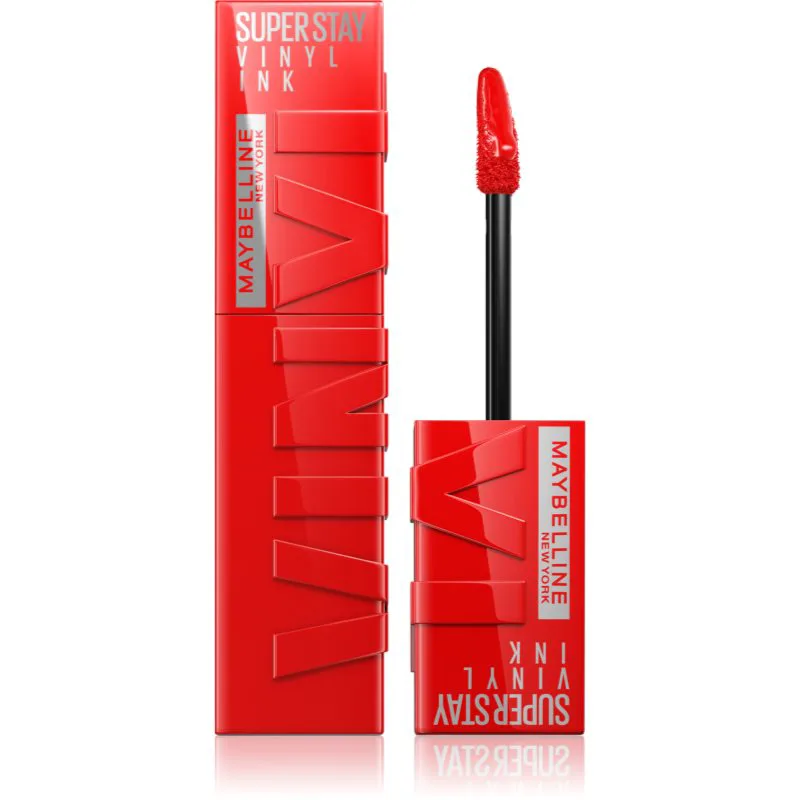 MAYBELLINE NEW YORK SuperStay Vinyl Ink μακράς διαρκείας ρευστό κραγιόν 25 RED HOT 4.2 ml