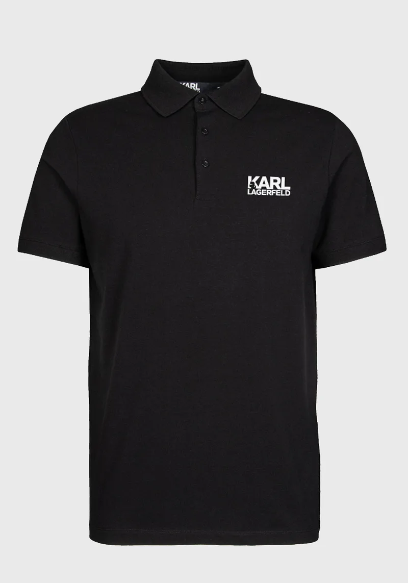Karl Lagerfeld Polo Μπλούζα της σειράς Polo - 745088 552235 990 Black