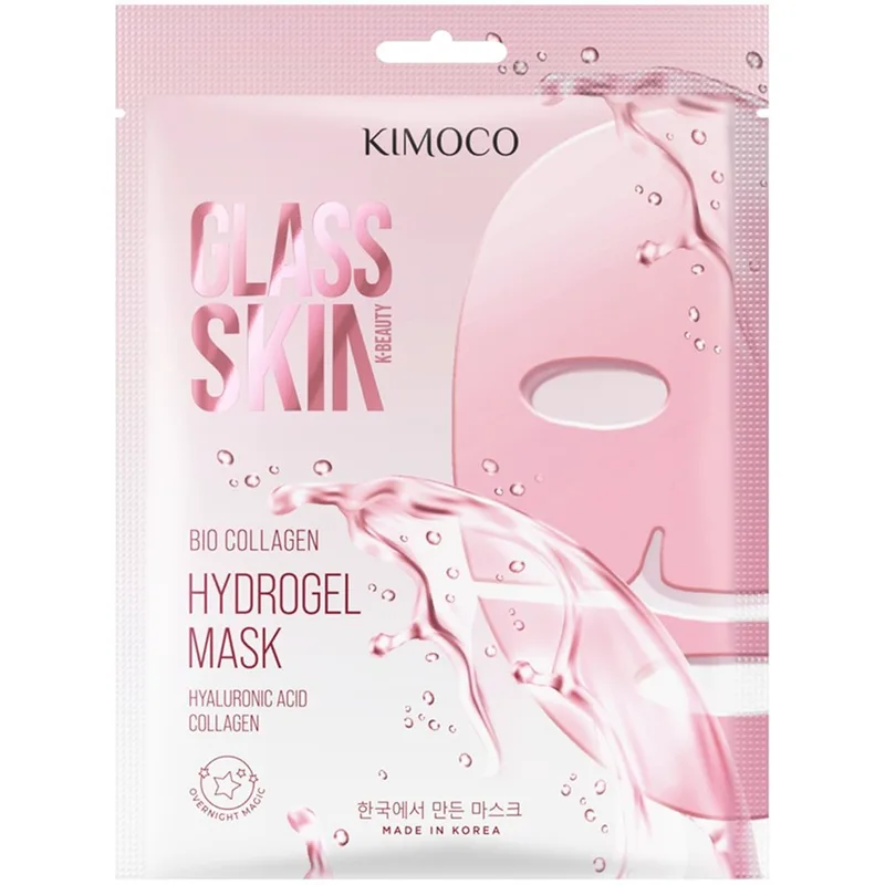 Kimoco Glass Skin Brightening & Moisturizing Bio Collagen Hydrogel Face Mask Μάσκα Προσώπου με Υαλουρονικό Οξύ & Κολλαγόνο Βαθιάς Ενυδάτωσης & Λάμψης 32g