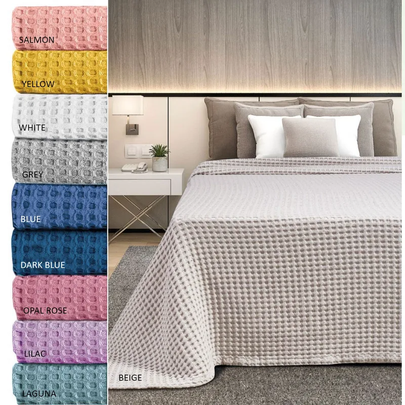 Κουβέρτα Πικέ Υπέρδιπλη (230x240) AdamHome Waffle SS2023