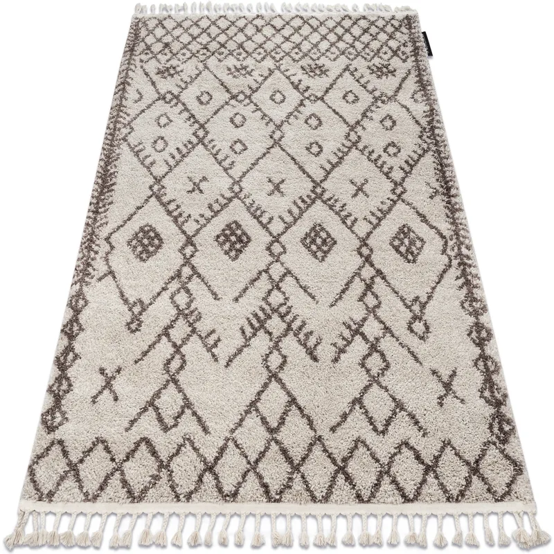 Χαλιά Rugsx Χαλί BERBER TANGER B5940 κρέμα / καφέ 160x220 cm
