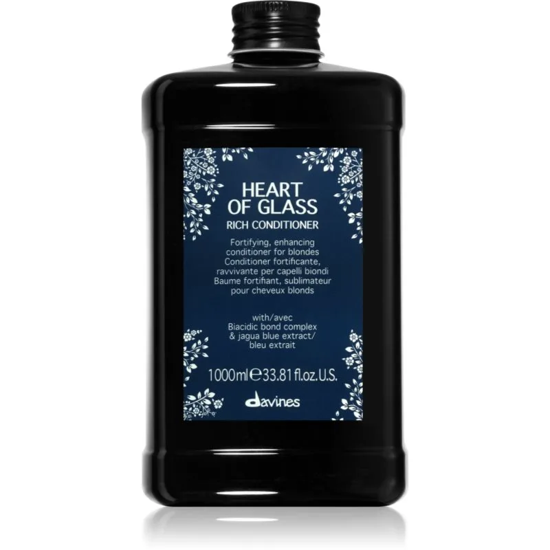 Davines Heart of Glass Rich Conditioner δυναμωτικό μαλακτικό για ξανθά μαλλιά 1000 ml