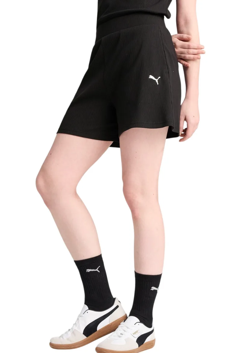 Σορτς Puma ESS Elevated High-Rise Rib Shorts 5 685026-01 Γυναικείο