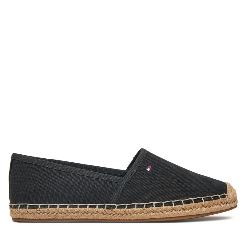 Εσπαντρίγιες Tommy Hilfiger Flag Canvas Espadrille FW0FW08541 Μαύρο