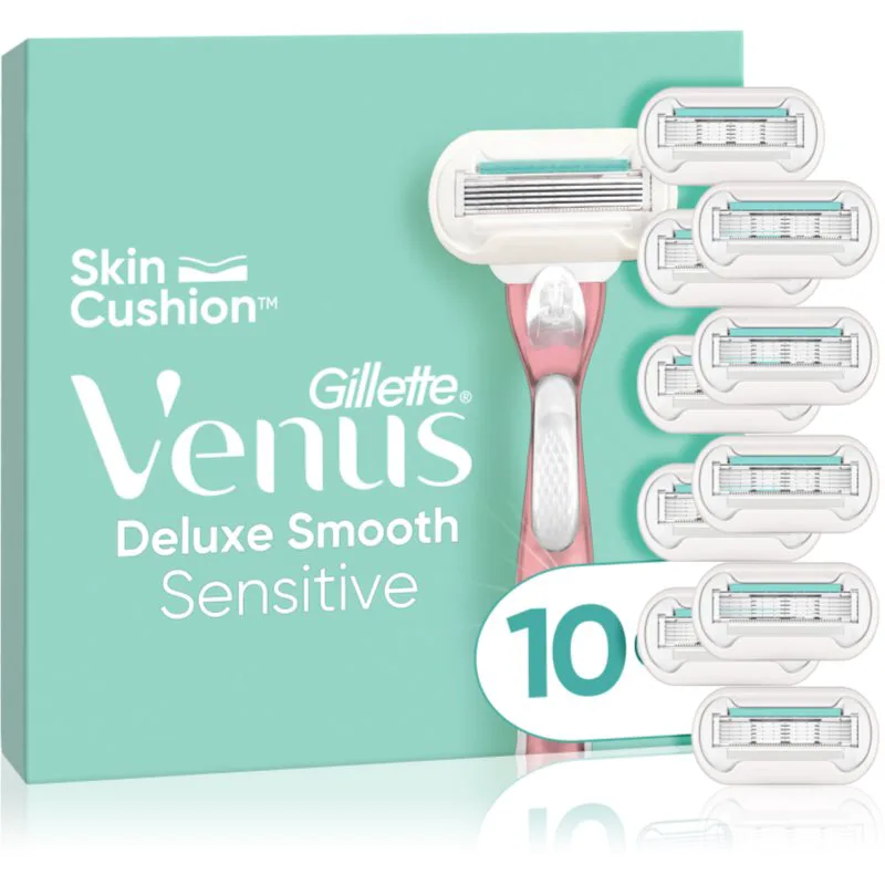 Gillette Venus Deluxe Smooth Sensitive ανταλλακτικές λεπίδες 10 τμχ