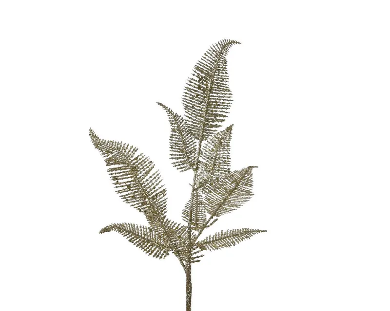 Beauty Home ΦΤΕΡΗ ΧΡΥΣΗ ΜΕ ΓΚΛΙΤΕΡ 67 cm