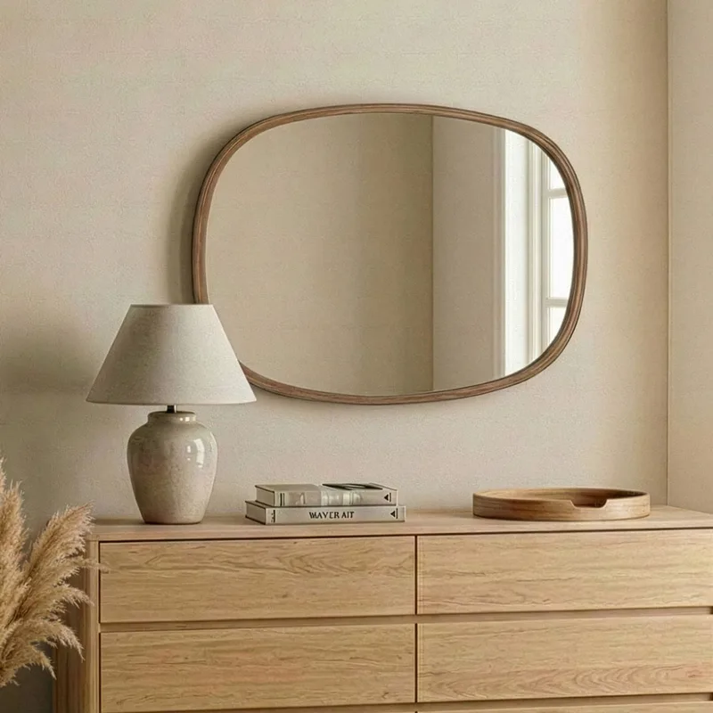 Καθρέπτης Cloudy 55 - Walnut 643Mrl1307 (55x38x4 cm)