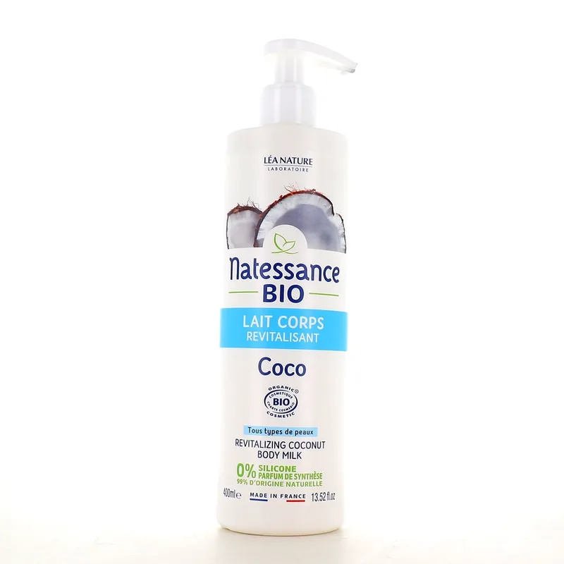 Natessance Organic Coconut Revitalizing Body Milk 400ml