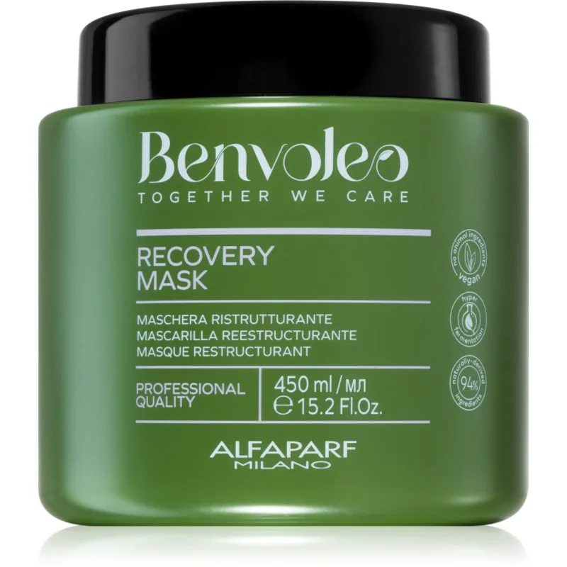 Alfaparf Milano Benvoleo Recovery εντατικά αναγεννητική μάσκα για κατεστραμμένα μαλλιά 450 ml