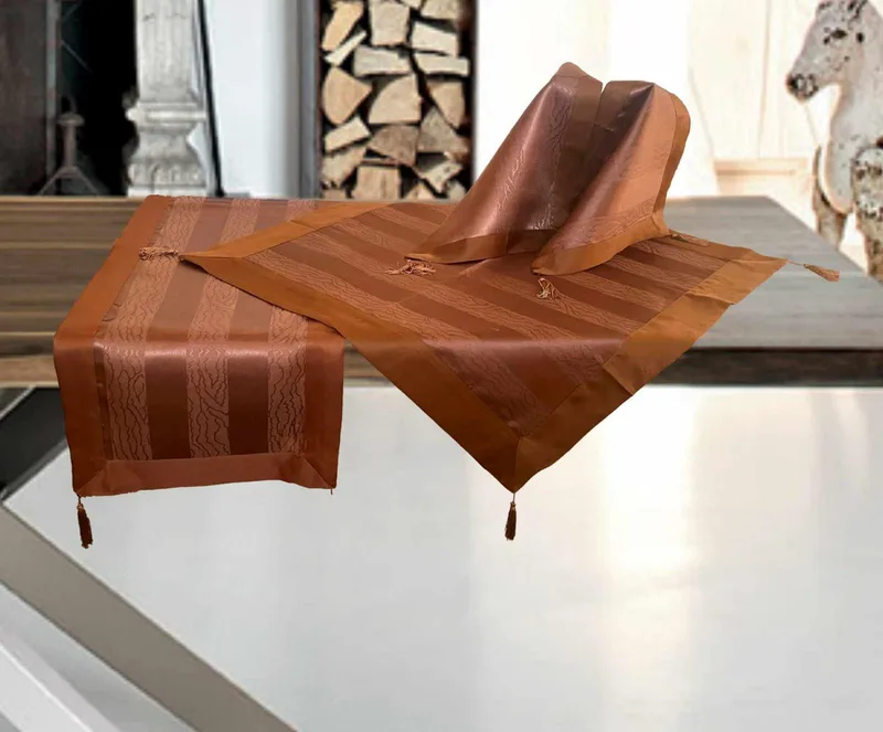 ΣΕΤ ΚΑΡΕ 7ΤΜΧ. ΣΑΤΙΝΕ ΖΑΚΑΡ ΜΕ ΦΑΣΑ BROWNIE LINEAHOME