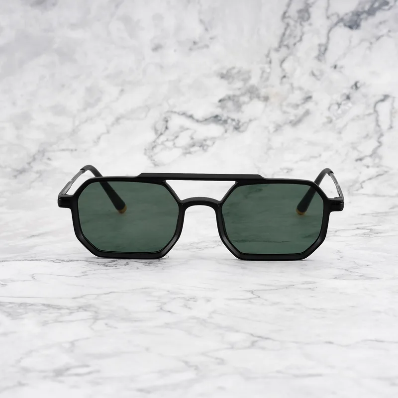 RICHARD 40EP3M - RICHARD - MATT BLACK - GREEN Sunglasses | Matt Black | Green Shades | Explicit Poets Sunglasses