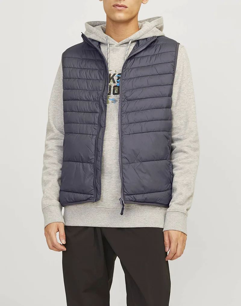 JACK&JONES JJESTATE PACKABLE BW COLLAR NOOS 12256987-Asphalt DarkSlateGrey