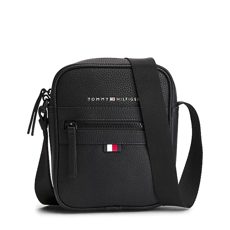 Ανδρική Mini Reporter Τσάντα Μαύρη Tommy Hilfiger AM0AM09504-BDS