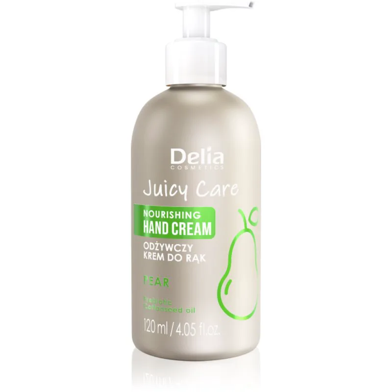 Delia Cosmetics Juicy Care Pear θρεπτική κρέμα για τα χέρια 120 ml