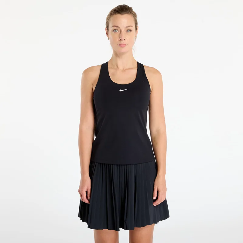Nike Swoosh Women's Medium-Support Padded Sports Bra Tank Black/ Black/ White L