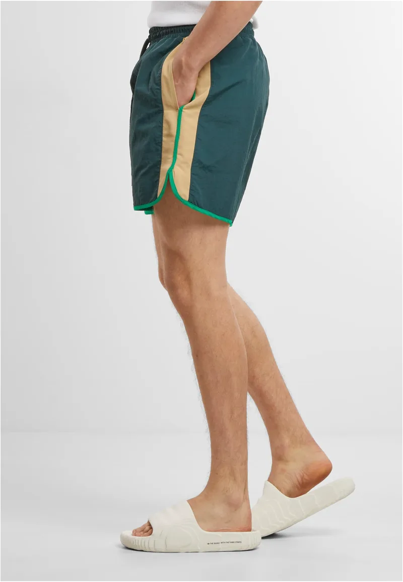 Retro Look Swim Shorts Urban Classics TB7348-02245 bottlegreen