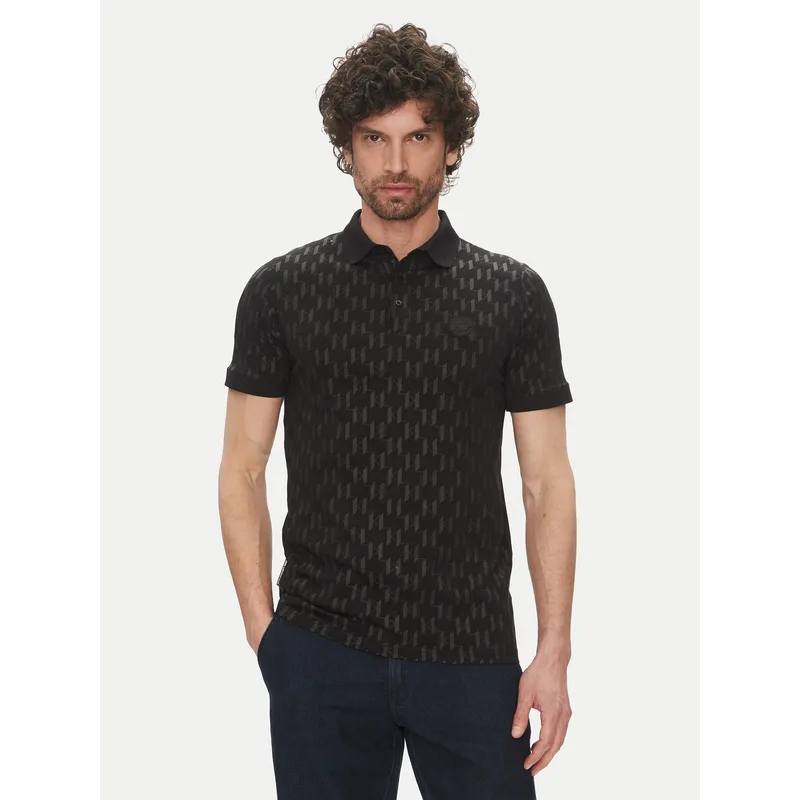 KARL LAGERFELD Polo 745070 552251 Μαύρο Regular Fit