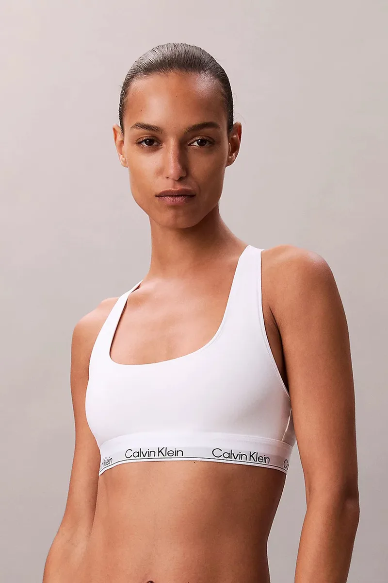 Calvin Klein γυναικείο μπουστάκι Unlined Bralette-Icon Cotton Modal-LV00QF8493-100