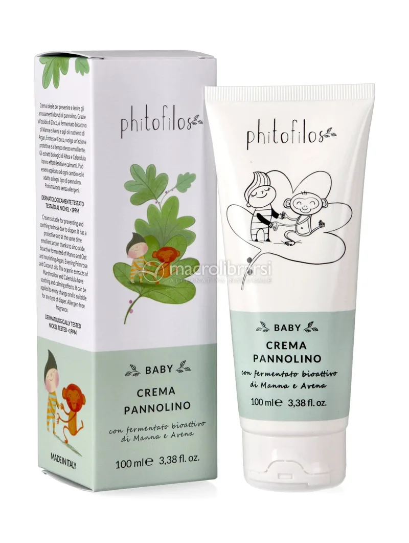 Phitofilos Baby Diaper Cream with Manna and Oats, 100 ml
