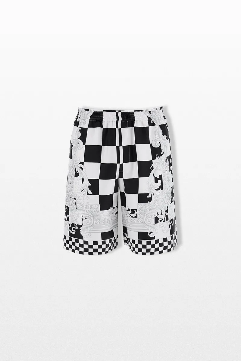 VERSACE Ανδρικό Printed Silk Bermuda Shorts