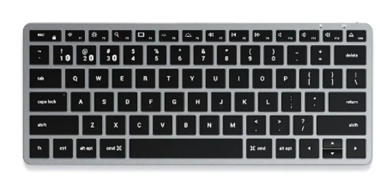 Satechi Slim X1 Bluetooth Backlit Keyboard για Mac - Ασύρματο Bluetooth Πληκτρολόγιο Αλουμινίου - Space Grey (ST-BTSX1M)