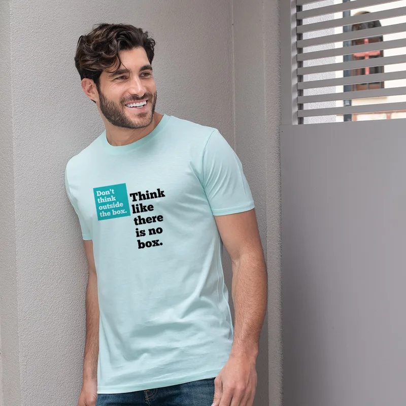 No box - Organic Vegan T-Shirt Unisex - Μέντα - M