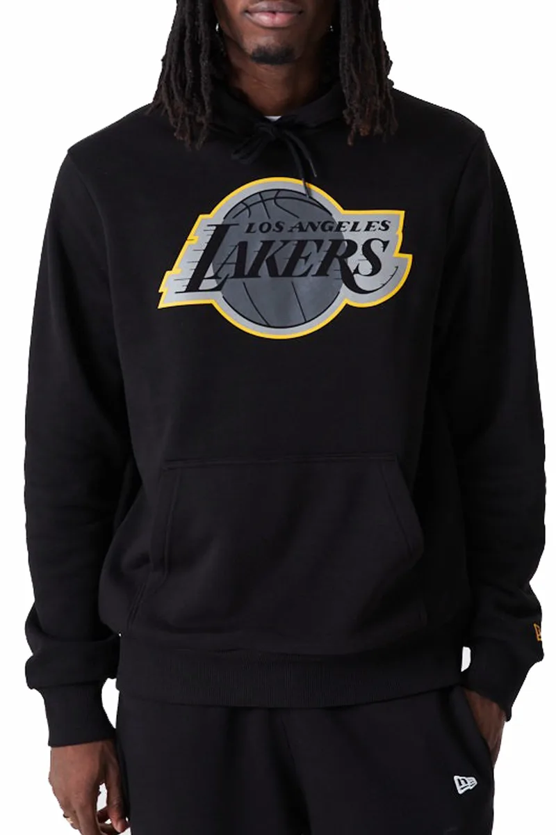 Μπλούζα Μακρυμάνικη New Era LA Lakers NBA Outline Logo Hoodie 60292276-001 Ανδρικό
