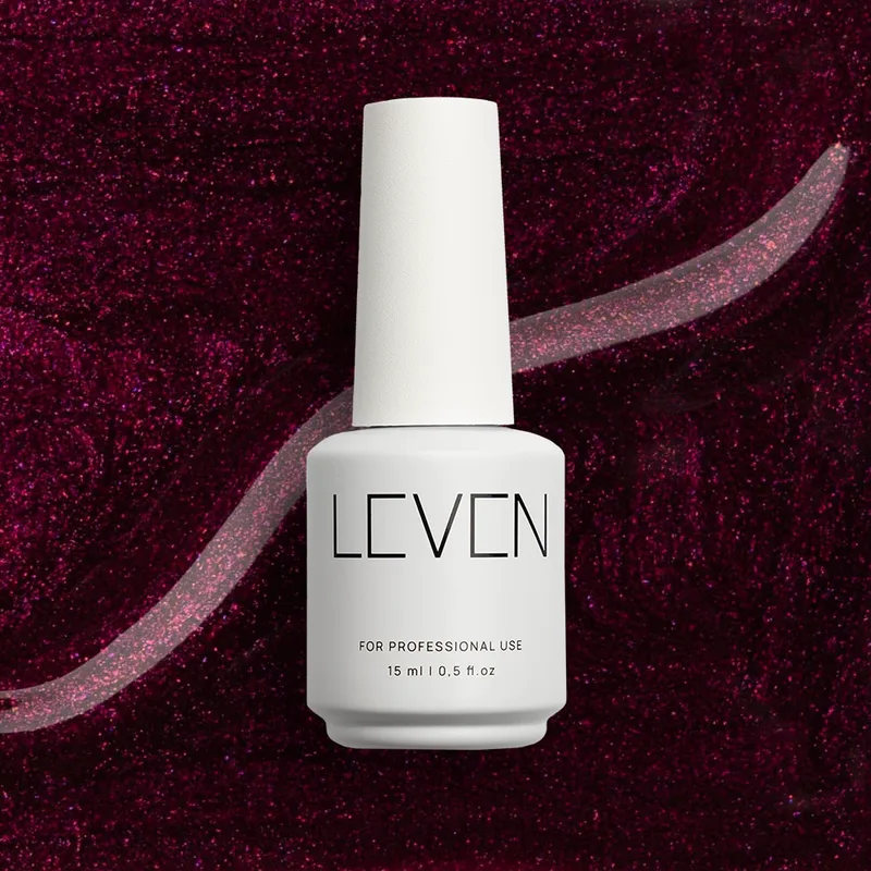 Leven | Ημιμόνιμο βερνίκι 15ml no. 254 Metallic Mauve
