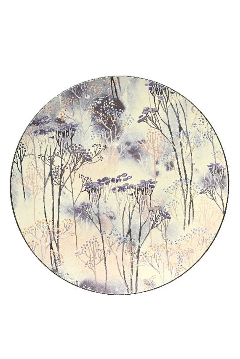 Πιατελα Διακοσμητικη 33Cm 33x33x1.5cm Μώβ Kaeming