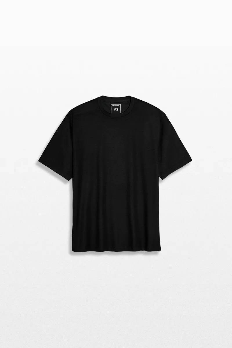 Y-3 Ανδρικό Μαύρο Crew Neck Short Sleeve T-Shirt