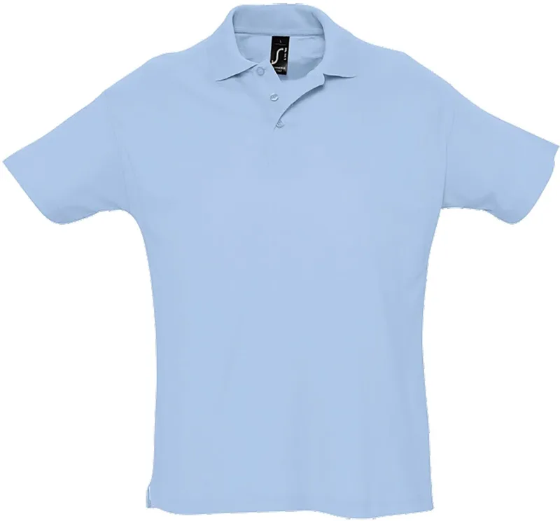 Ανδρικό πόλο πικέ Summer II SOLS 11342 Sky Blue Pique