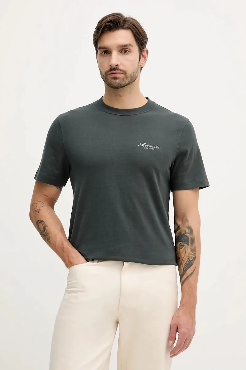 Βαμβακερό μπλουζάκι Abercrombie & Fitch 3-pack
