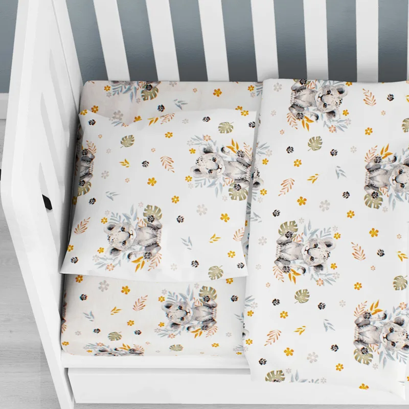 Βρεφική Μαξιλαροθήκη 35x45 Dimcol Lion Cub 531 Grey
