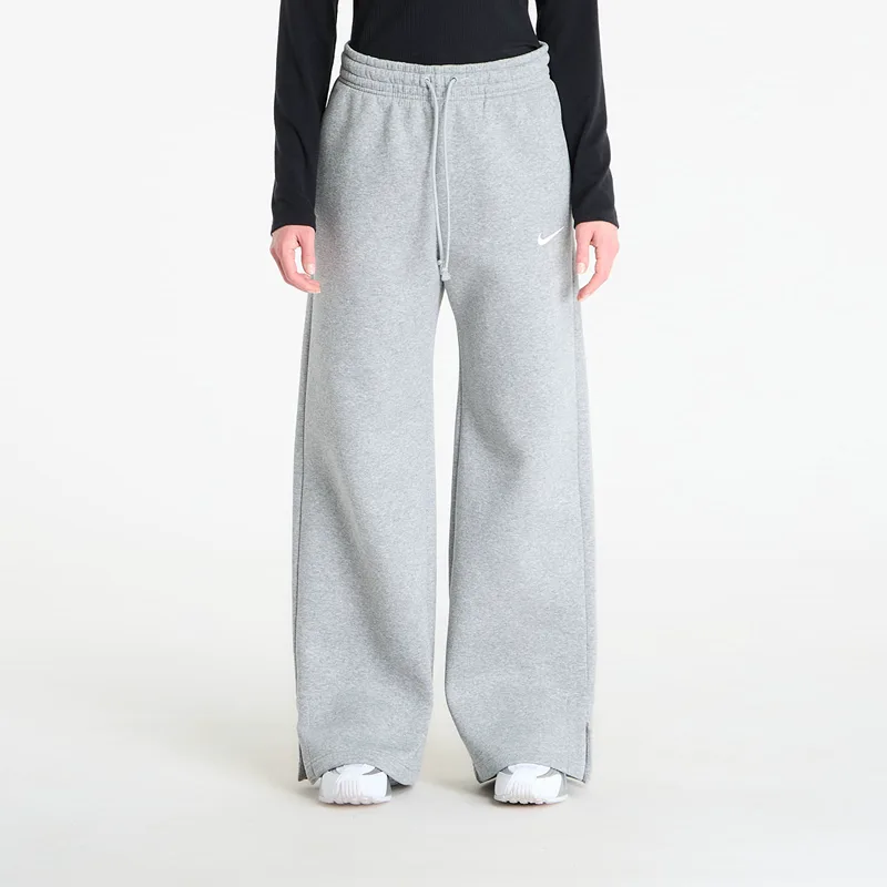 Φόρμα Nike Sportswear Phoenix Fleece Women's High-Waisted Wide-Leg Pants Dk Grey Heather/ Sail XL