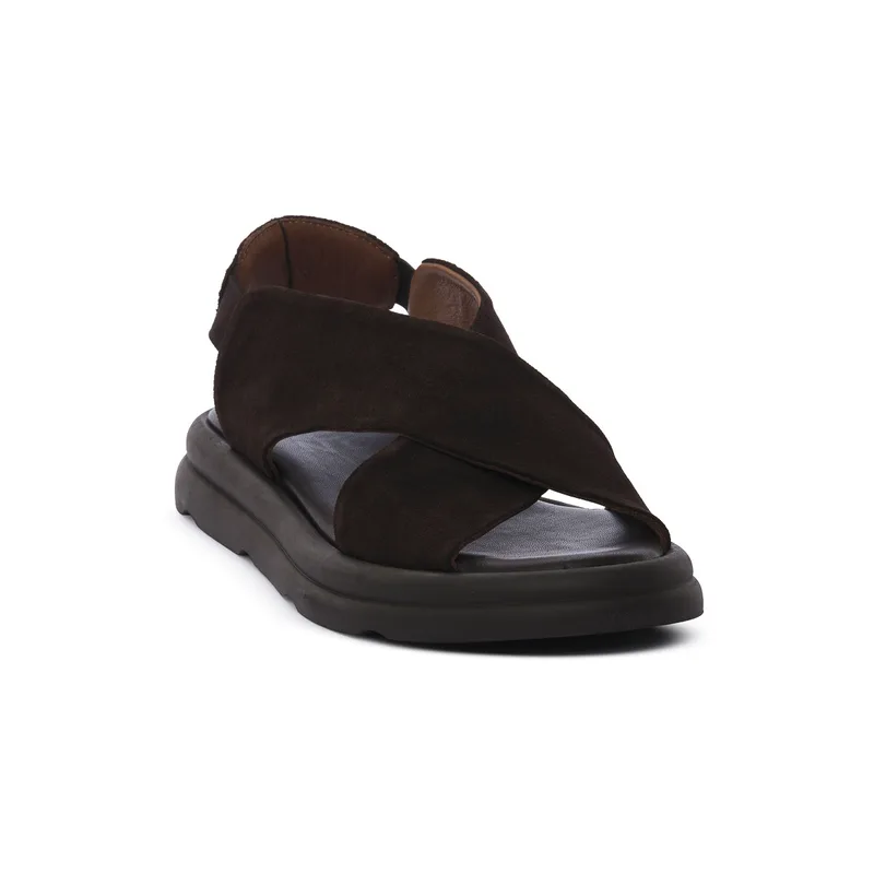 Σανδάλια χωρίς τακούνι Bueno Shoes BROWN DARK