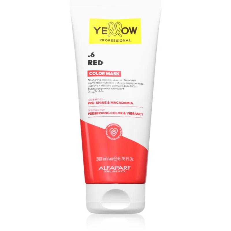 Yellow Professional Color Mask Μάσκα με τεχνολογία bonding color απόχρωση .6 Red 200 ml