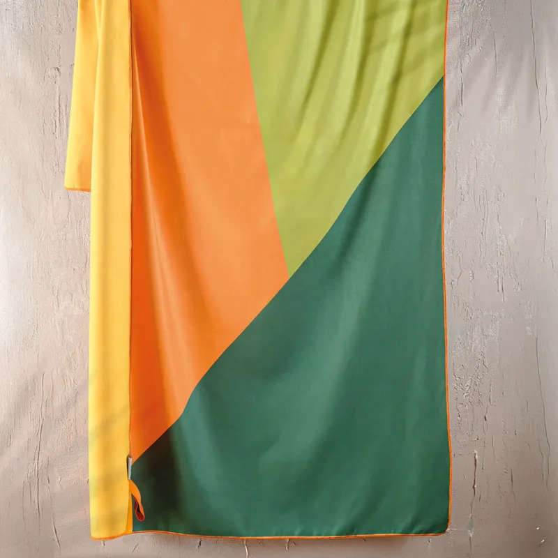 Πετσέτα Θαλάσσης Microfiber 2 Όψεων (90x160) Rythmos Spectrum Green