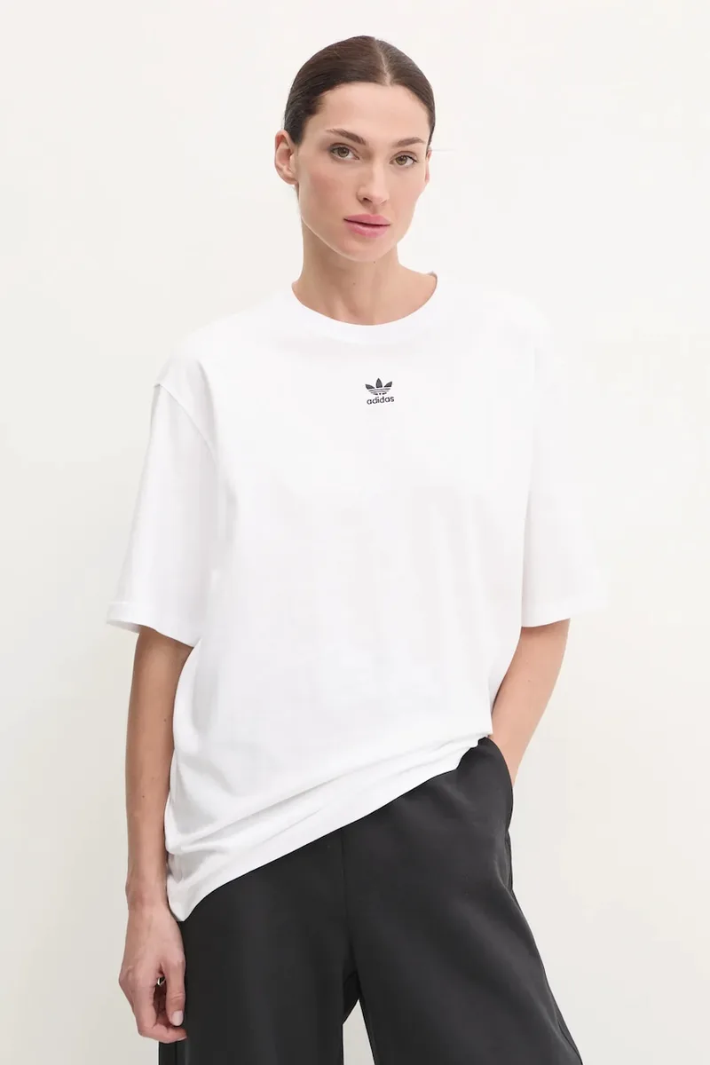 Βαμβακερό μπλουζάκι adidas Originals Essential