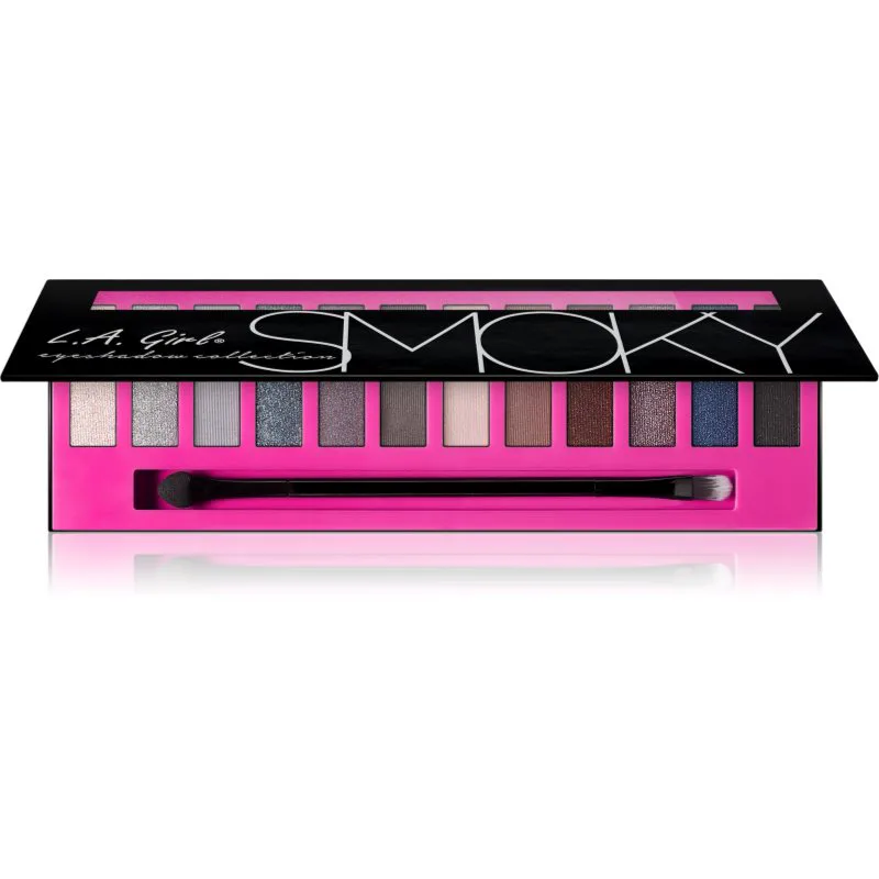 L.A. Girl Cosmetics Beauty Brick Collection παλέτα με σκιές ματιών απόχρωση Smoky 12 γρ