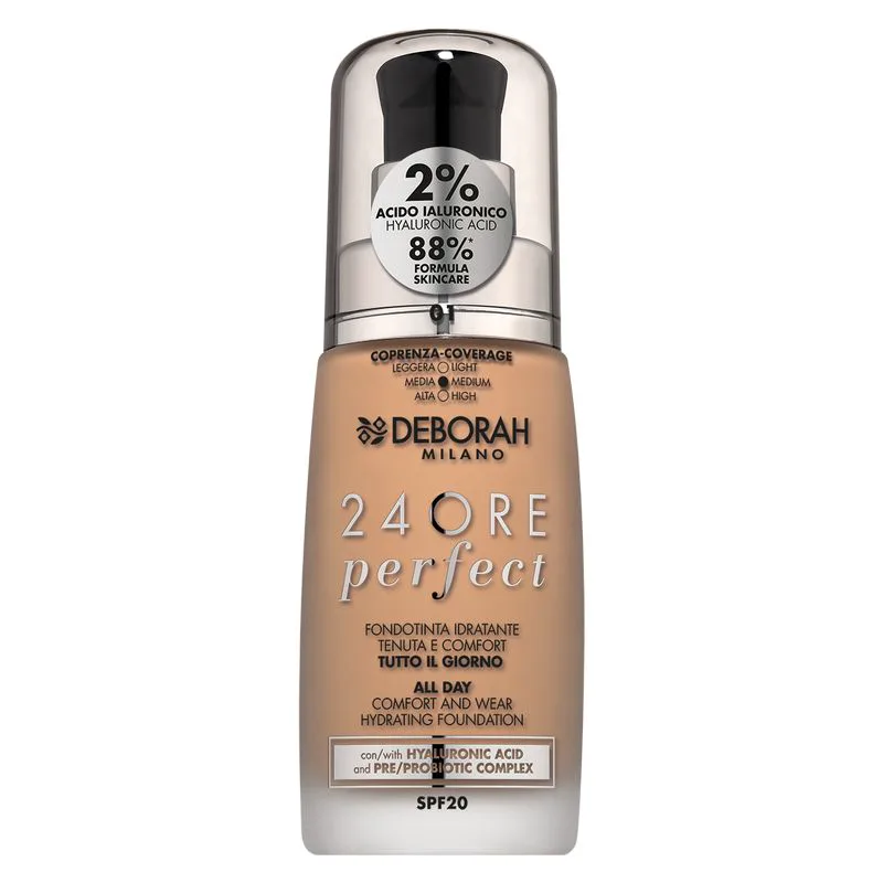 Deborah 24H Perfect Foundation With Hyaluronic Acid 3 - Caramel Beige