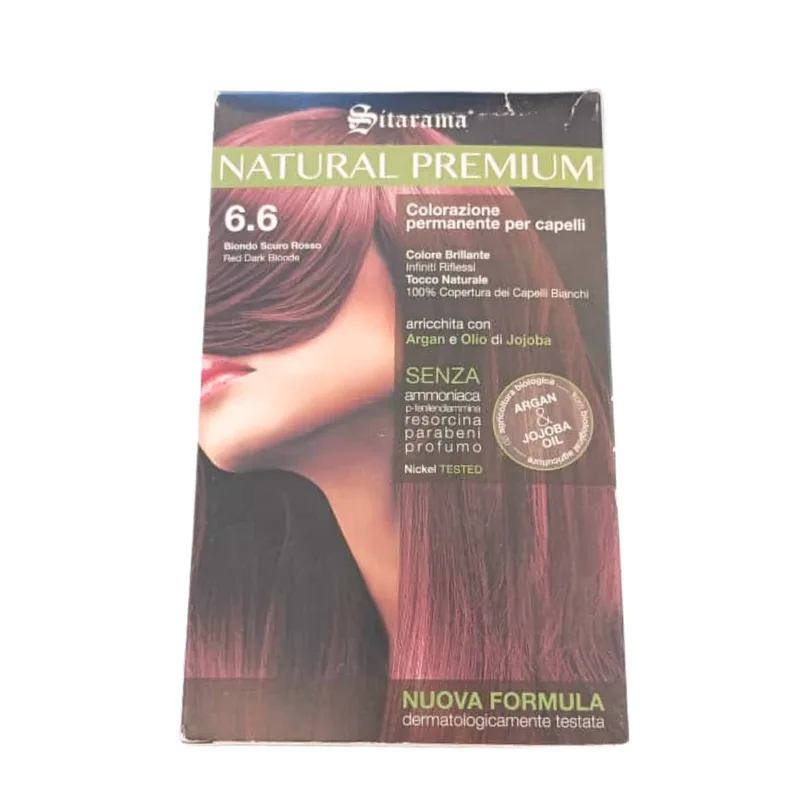 Natural Premium Permanent Cream Dye 6.6 Dark Blonde Red Promotion