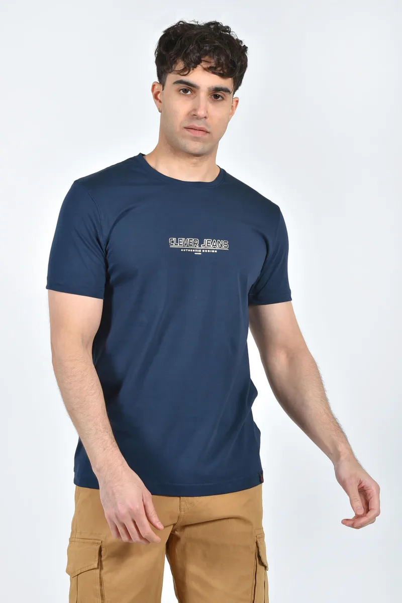 Clever T-shirt Με Logo - Σκούρο μπλε - CT24200