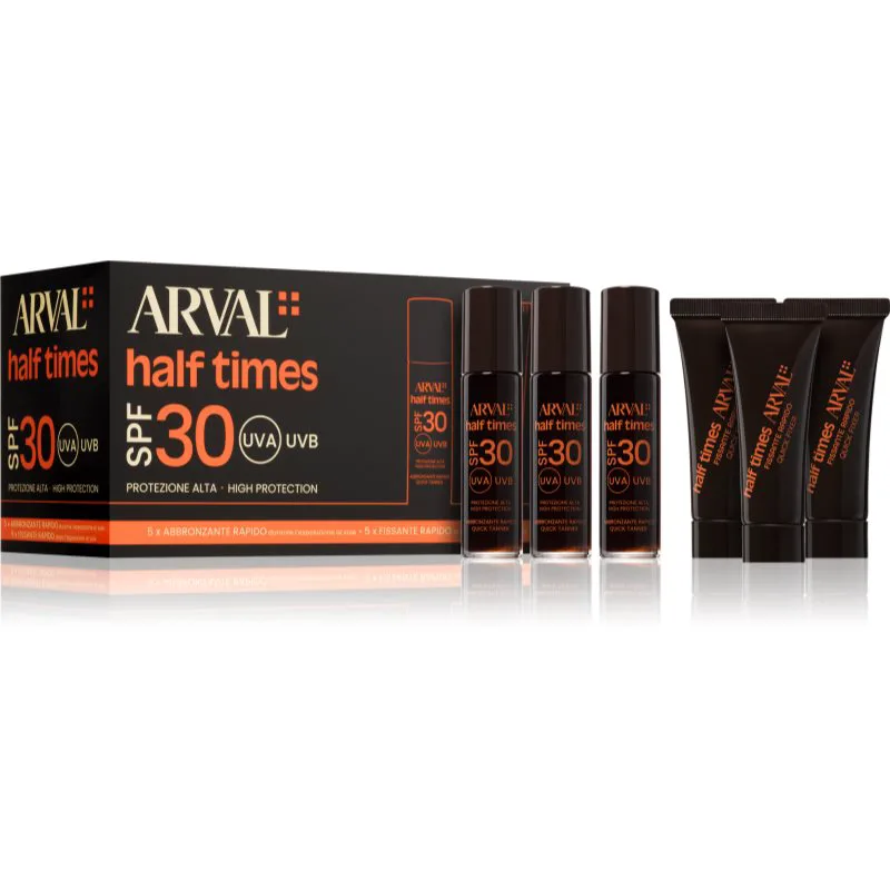 Arval Half Times Fast Tanning Bottle + Tube Set Σετ επιτάχυνση μαύρισματος