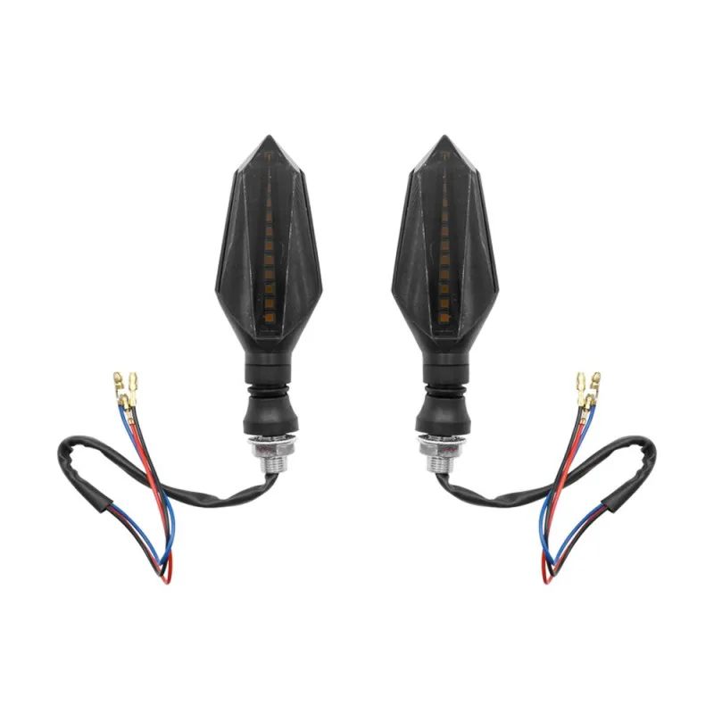 Φλάς μηχανής LED 12 SMD Πορτοκαλί 12V IP65 0032 2 τμχ