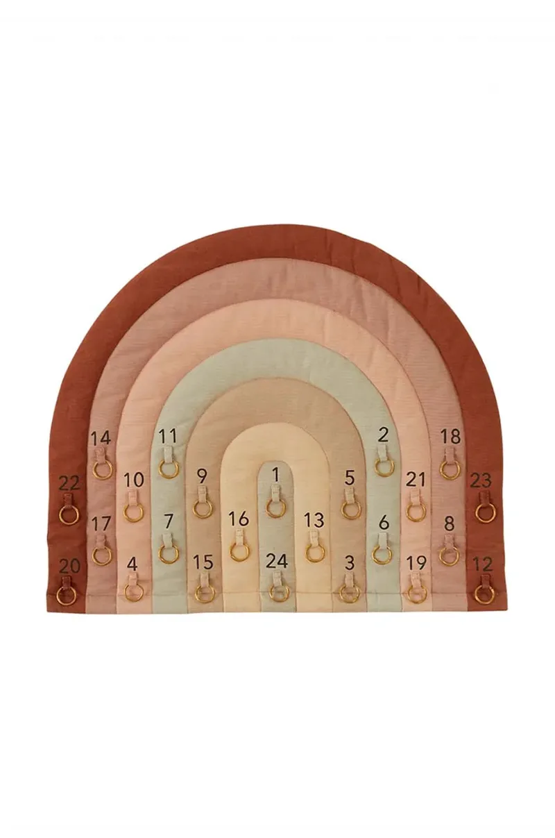 Ημερολόγιο advent για παιδιά OYOY Rainbow Christmas Calendar