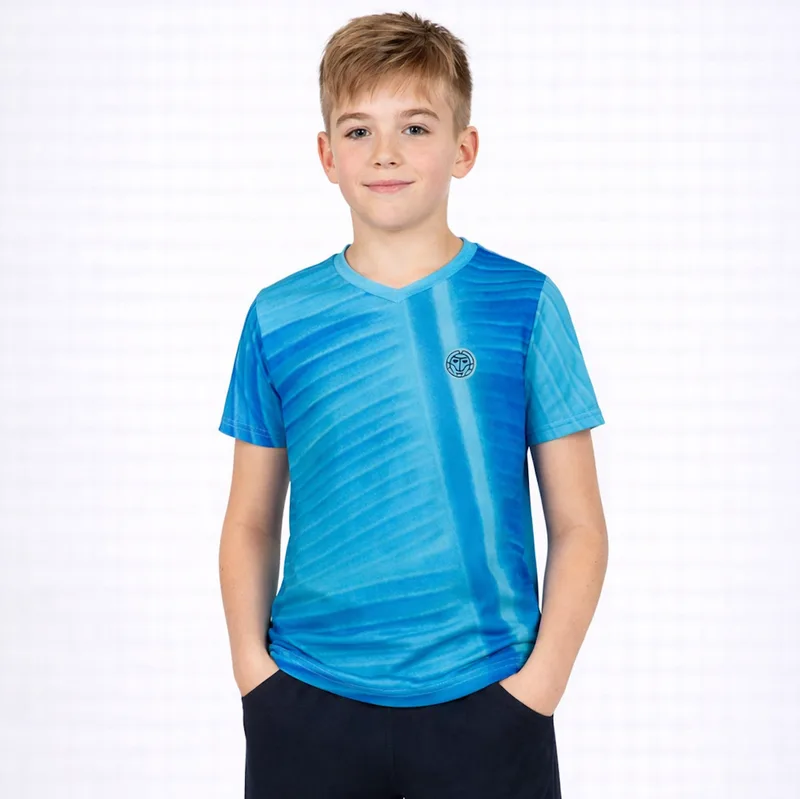 Κοντομάνικη Μπλούζα Για Αγόρια Bidi Badu Raik Tech V-Neck